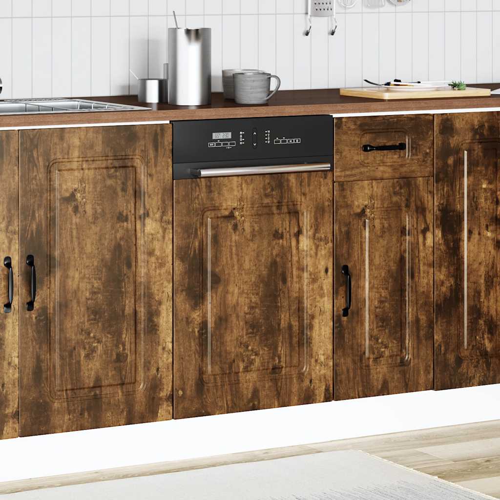 Geschirrspülerblende Kalmar Räuchereiche 45x1,5x67 cm - Premium Küchenschränke  - Just €34.54! Shop now at homesales4u