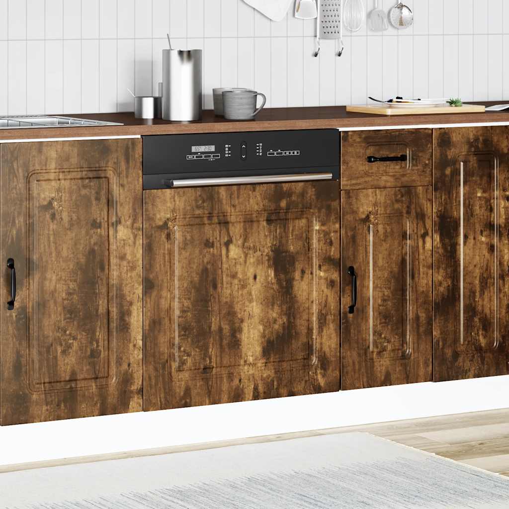 Geschirrspülerblende Kalmar Räuchereiche 60x1,5x67 cm - Premium Küchenschränke  - Just €44.06! Shop now at homesales4u