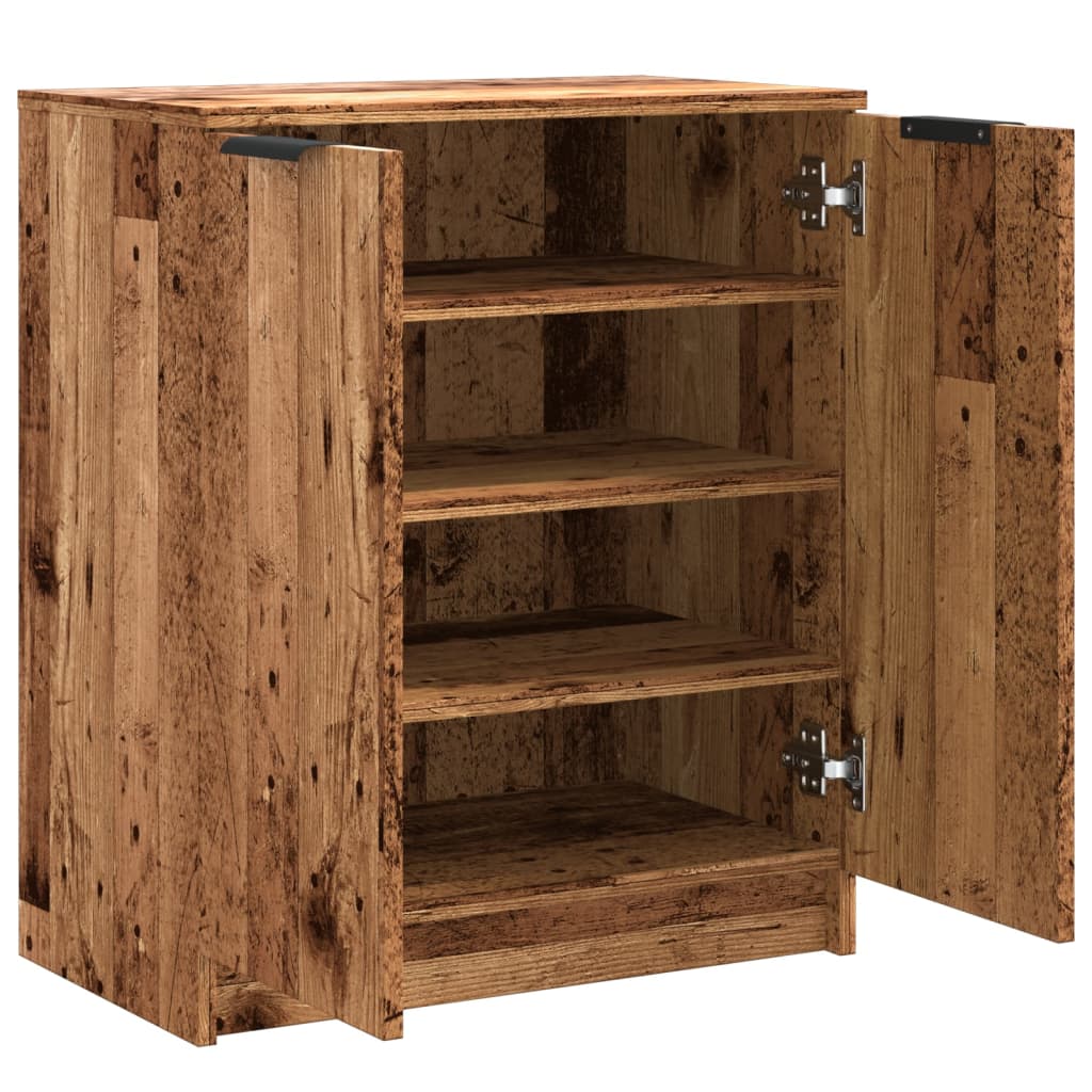 Schuhschrank Altholz-Optik 59x35x70 cm Holzwerkstoff - Premium Schränke  - Just €101.65! Shop now at homesales4u