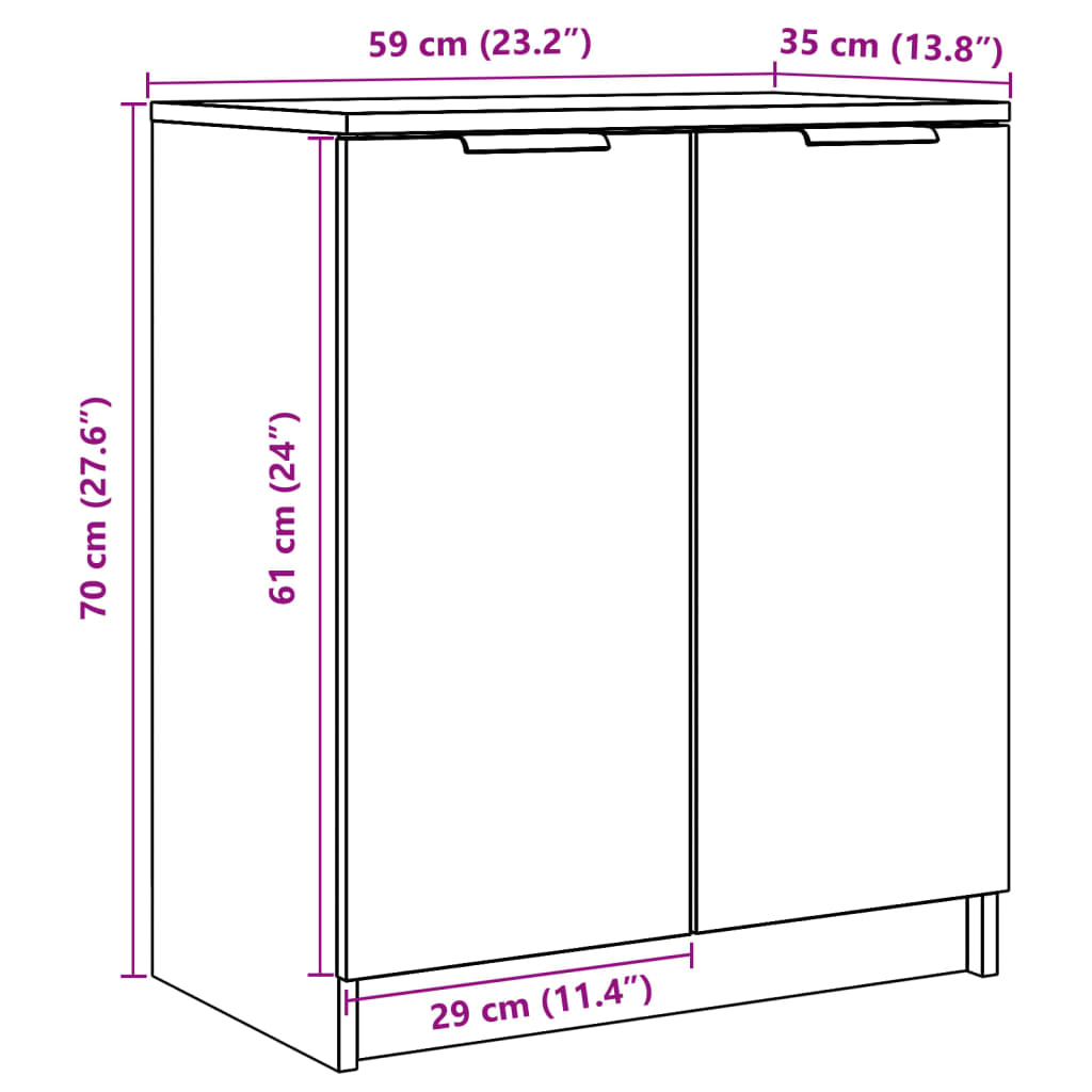 Schuhschrank Altholz-Optik 59x35x70 cm Holzwerkstoff - Premium Schränke  - Just €101.65! Shop now at homesales4u