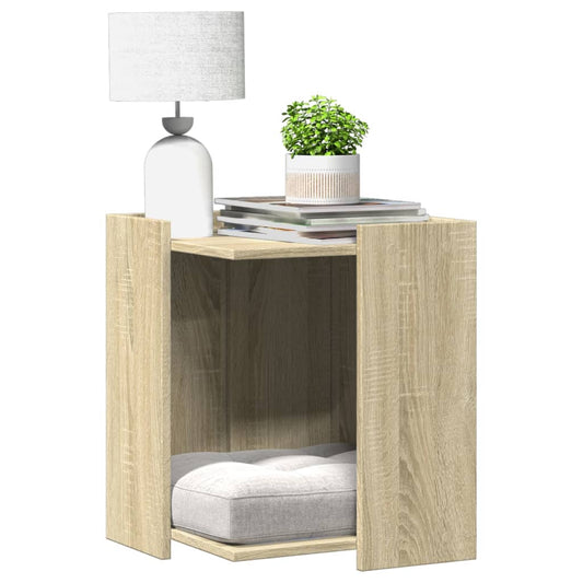 Katzenklo Sonoma Eiche 42x42x51 cm Holzwerkstoff - Premium Kratzbäume  - Just €52.78! Shop now at homesales4u