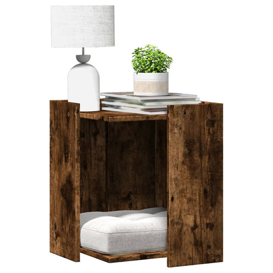 Katzenklo Räuchereiche 42x42x51 cm Holzwerkstoff - Premium Kratzbäume  - Just €58.18! Shop now at homesales4u
