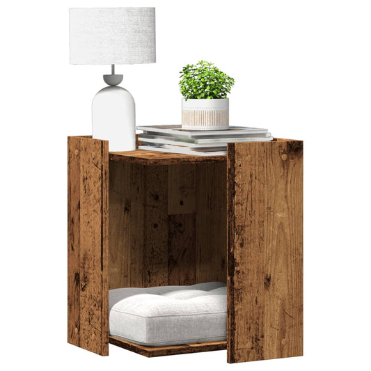 Katzenklo Altholz-Optik 42x42x51 cm Holzwerkstoff - Premium Kratzbäume  - Just €55.25! Shop now at homesales4u