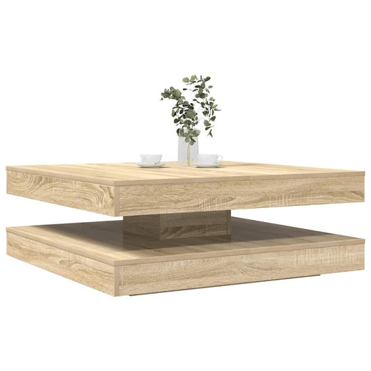 Couchtisch 360-Grad Drehbar Sonoma-Eiche 90x90x34,5 cm - Premium Couchtische  - Just €180.29! Shop now at homesales4u