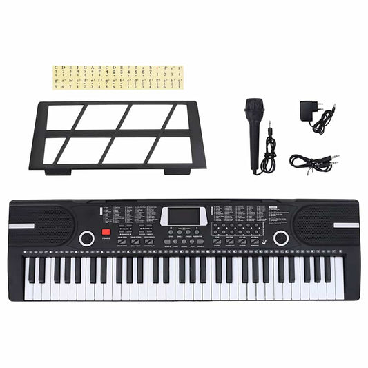 61 Tasten Klavier Elektrisches Keyboard mit Notenständer Kinder - Premium Klaviere  - Just €106.60! Shop now at homesales4u