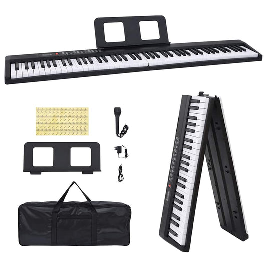 88Tasten Klavier Elektrisches Keyboard mit Notenständer Faltbar - Premium Klaviere  - Just €213.13! Shop now at homesales4u
