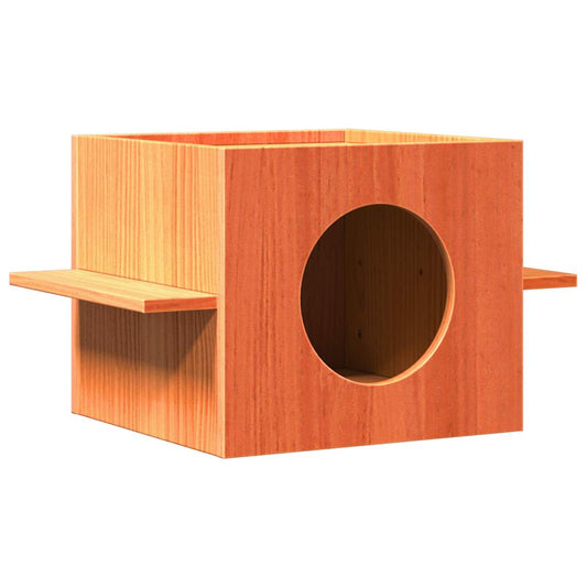 Katzenhaus Wachsbraun 51x35x30 cm Massivholz Kiefer - Premium Kratzbäume  - Just €53.27! Shop now at homesales4u