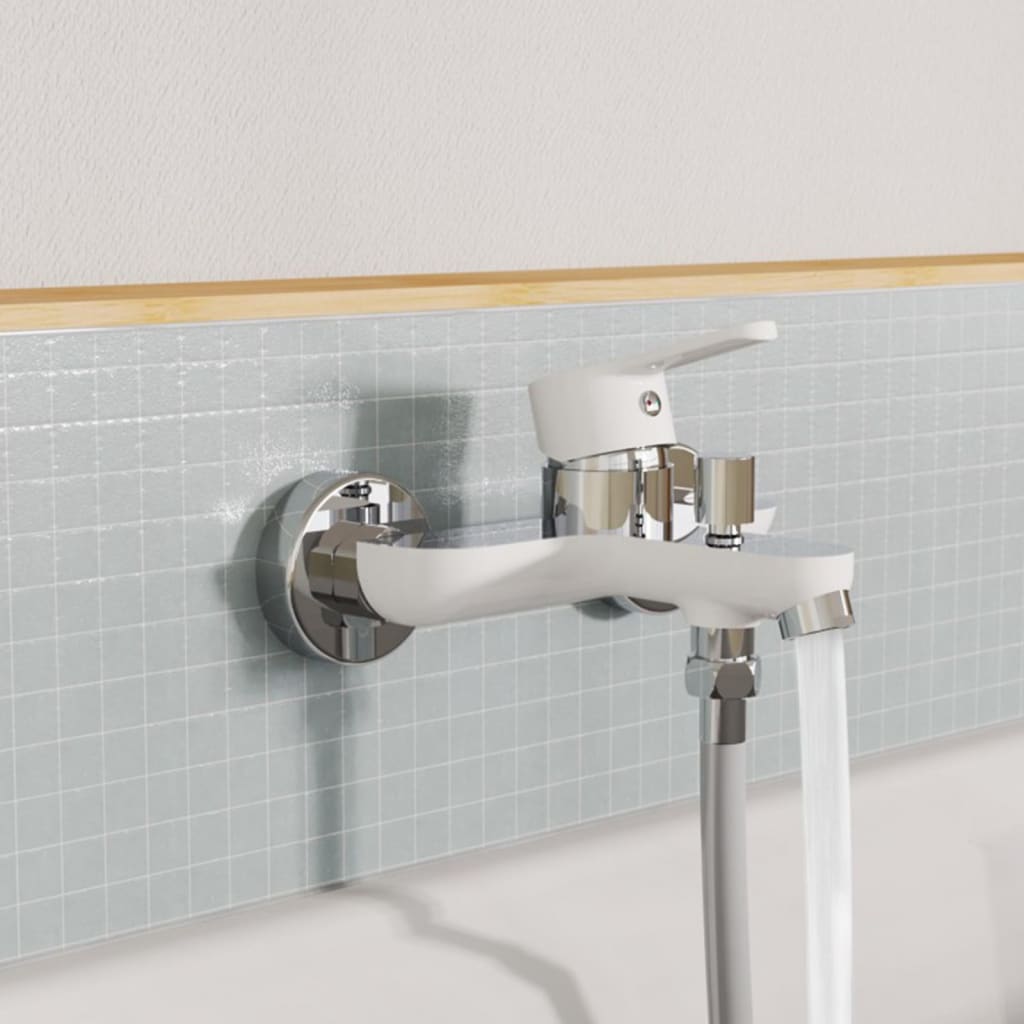 Badewannenarmatur DIZIANI Weiß-Chrom - Premium Armaturen  - Just €107.04! Shop now at homesales4u