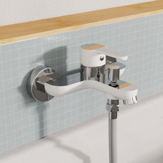 Badewannenarmatur DIZIANI Weiß-Chrom - Premium Armaturen  - Just €107.04! Shop now at homesales4u