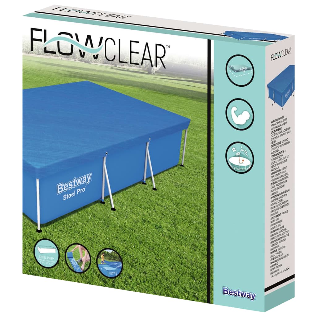 Flowclear Poolabdeckung 304x205x66 cm - Premium Poolabdeckungen & -unterlagen  - Just €29.45! Shop now at homesales4u