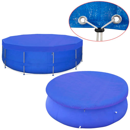 Poolabdeckung PE Rund 460 cm 90 g/m² - Premium Poolabdeckungen & -unterlagen  - Just €40.68! Shop now at homesales4u