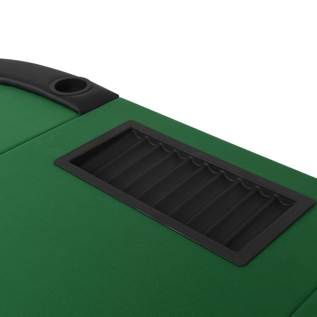 9-Spieler Poker Falttisch 3-fach Faltbar Oval Grün - Premium Poker- & Spieltische  - Just €213.03! Shop now at homesales4u