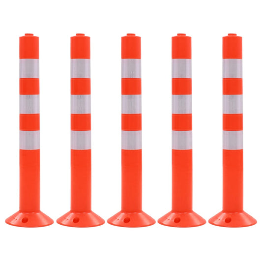 Verkehrspoller 5 Stk. Kunststoff 75 cm - Premium Parkplatzschilder  - Just €118.21! Shop now at homesales4u