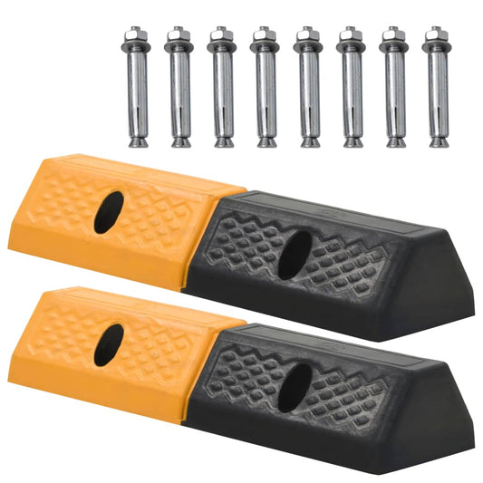 Parkschwellen 2 Stück Gummi 49 x 15 x 9 cm - Premium Parkplatzschilder  - Just €66.98! Shop now at homesales4u