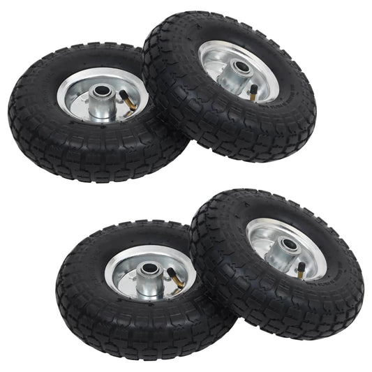 Sackkarrenräder 4 Stk. Gummi 4,10 / 3,50 - 4 (260x83) - Premium Hebezüge, Kräne & Rollwagen  - Just €60.54! Shop now at homesales4u