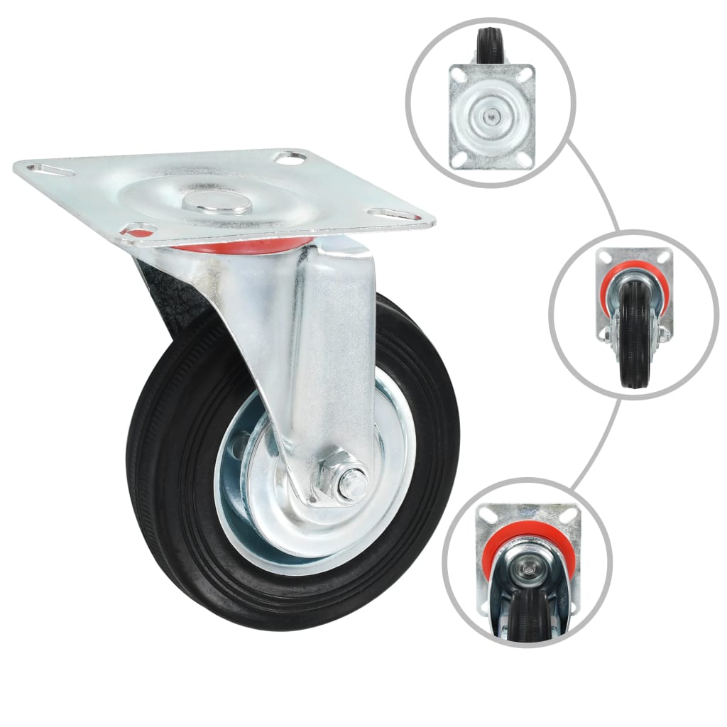 Lenkrollen 4 Stk. 100 mm - Premium Materialbeförderung  - Just €38.99! Shop now at homesales4u