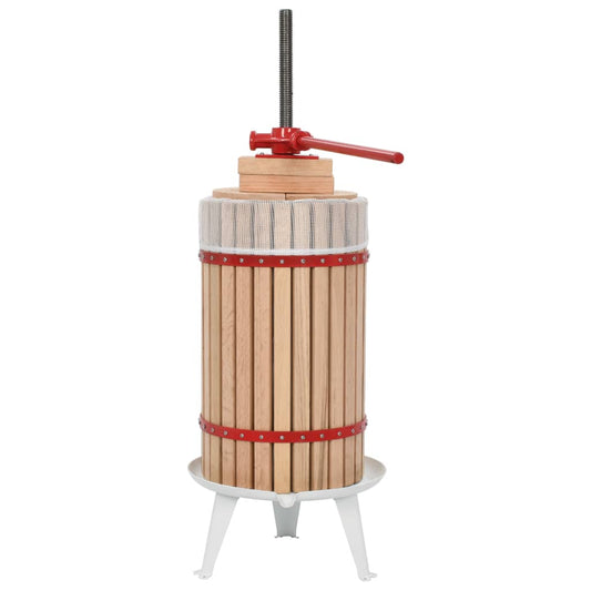 Obst- und Weinpresse mit Stoffbeutel 30 L Eichenholz - Premium Weinkellerei  - Just €196.65! Shop now at homesales4u