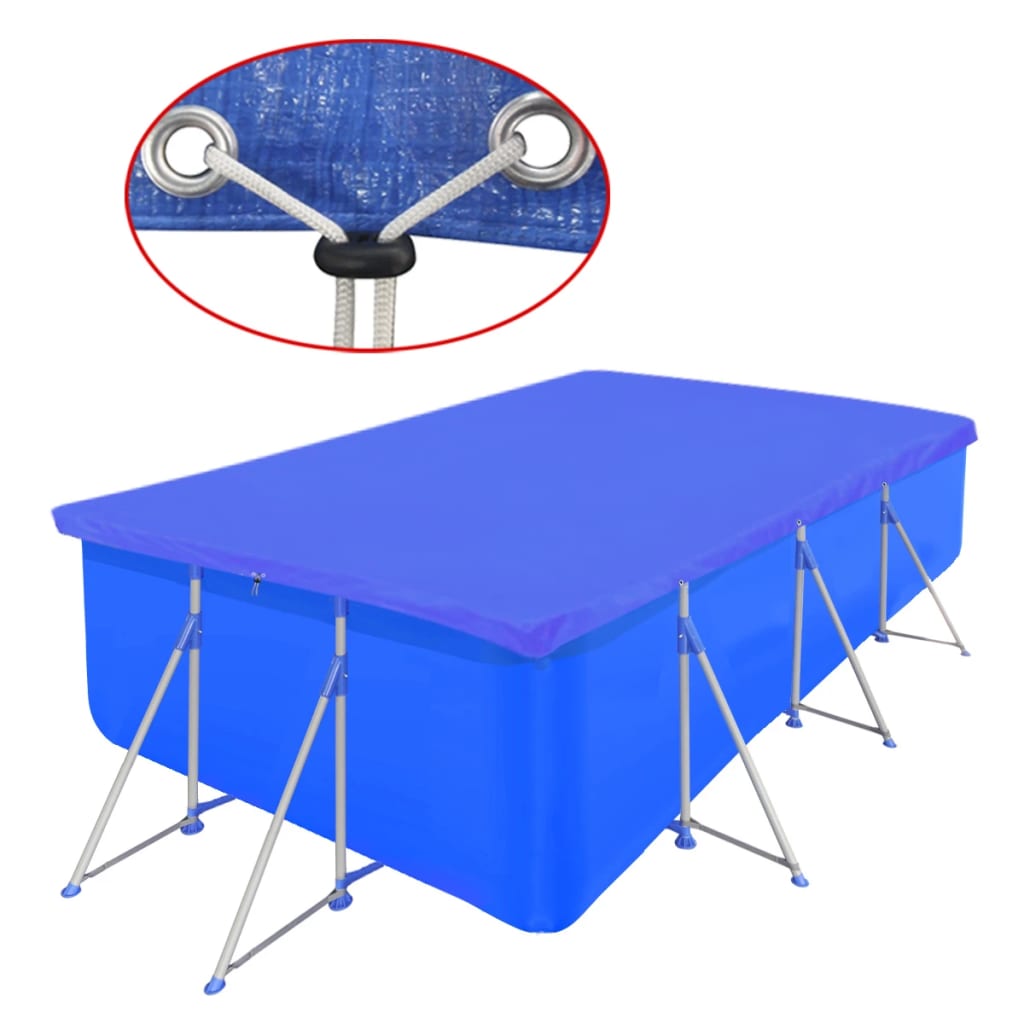 Poolabdeckung PE Rechteckig 90 g/qm 394x207 cm - Premium Poolabdeckungen & -unterlagen  - Just €19.94! Shop now at homesales4u