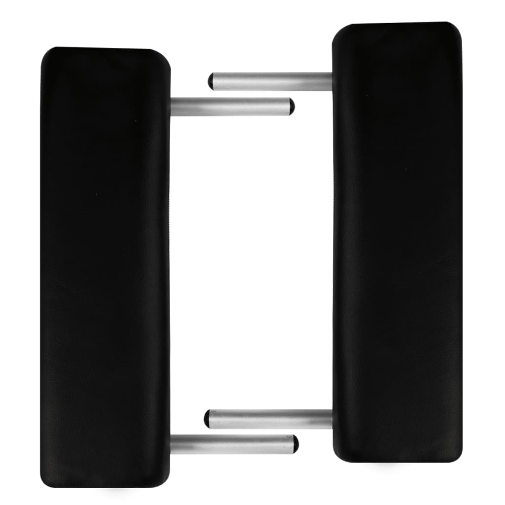 Massagetisch mit Aluminiumrahmen, faltbar 3 Zonen Schwarz - Premium Massagetische  - Just €221.51! Shop now at homesales4u