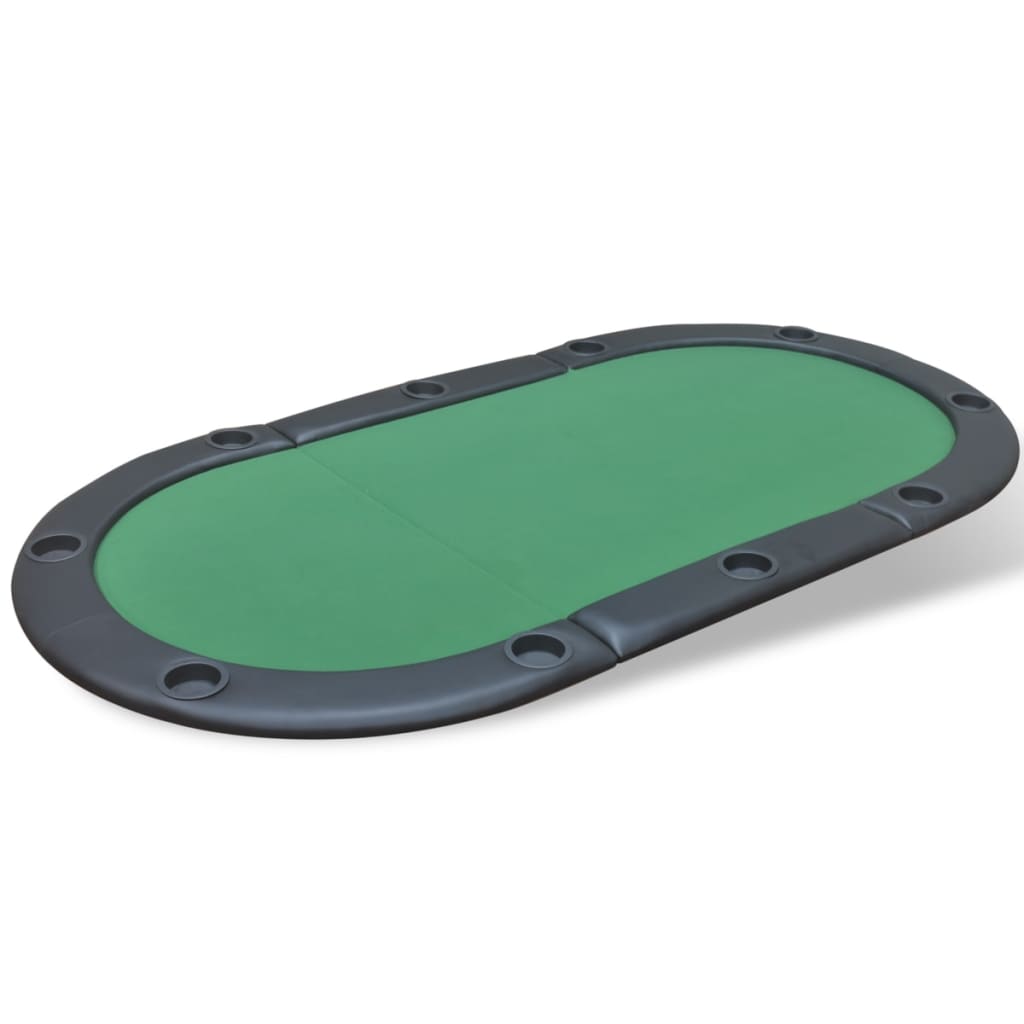 Faltbare Poker-Tischauflage für 10 Spieler Grün - Premium Poker- & Spieltische  - Just €173.62! Shop now at homesales4u