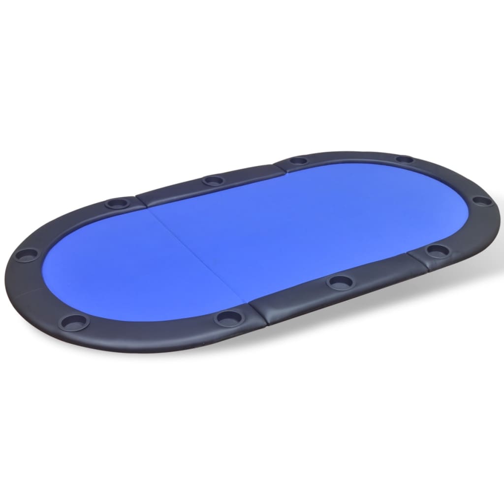 Faltbare Poker-Tischauflage für 10 Spieler Blau - Premium Poker- & Spieltische  - Just €180.33! Shop now at homesales4u