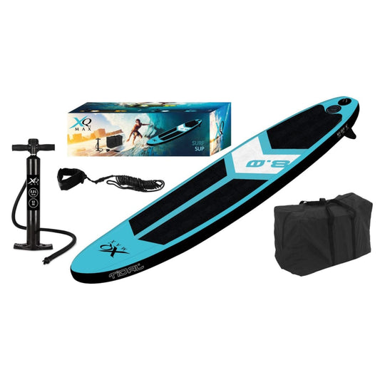 Surfboard 245 cm Blau und Schwarz - Premium Paddelboards  - Just €297.24! Shop now at homesales4u