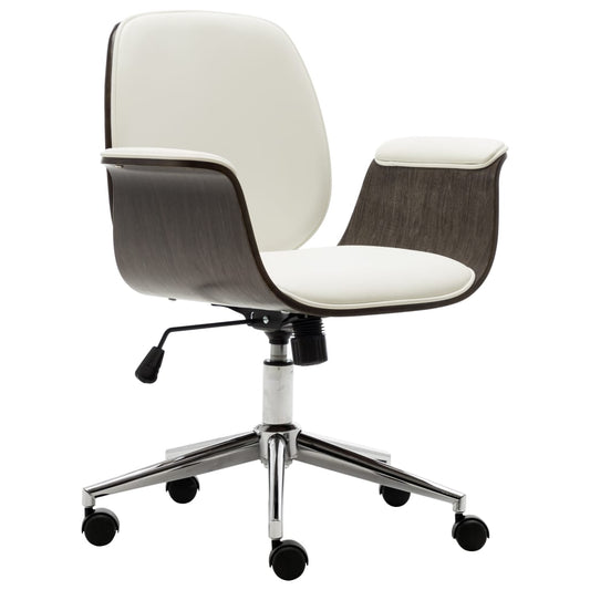 Bürostuhl Weiß Bugholz und Kunstleder - Premium Bürostühle  - Just €187.33! Shop now at homesales4u