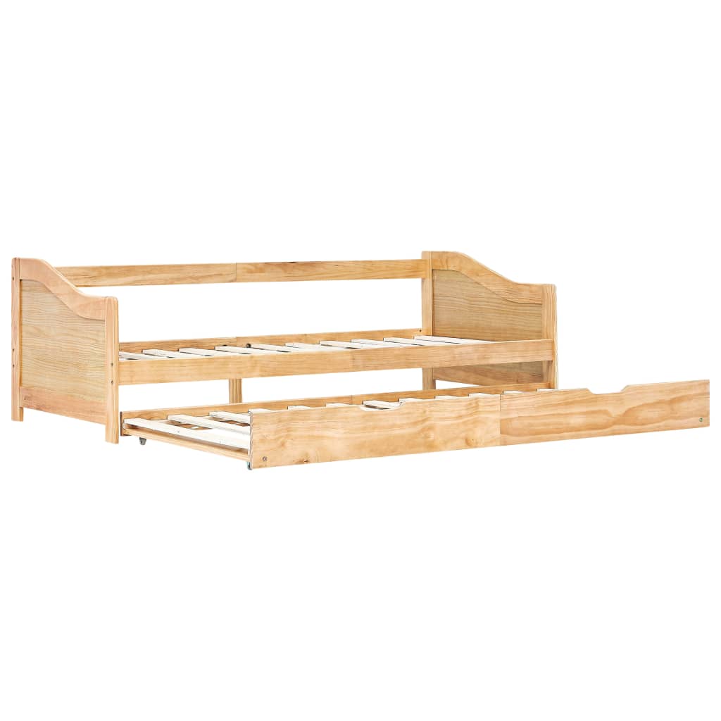 Ausziehsofa Bettgestell Kiefernholz 90×200 cm - Premium Betten & Bettgestelle  - Just €269.21! Shop now at homesales4u