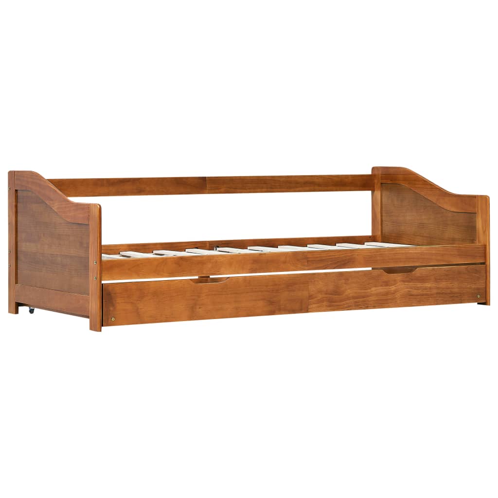 Ausziehsofa Bettgestell Honigbraun Kiefernholz 90×200 cm - Premium Betten & Bettgestelle  - Just €304.54! Shop now at homesales4u