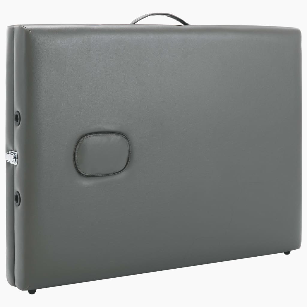 Massagetisch mit 2 Zonen Holzrahmen Anthrazit 186×68 cm - Premium Massagetische  - Just €177.92! Shop now at homesales4u