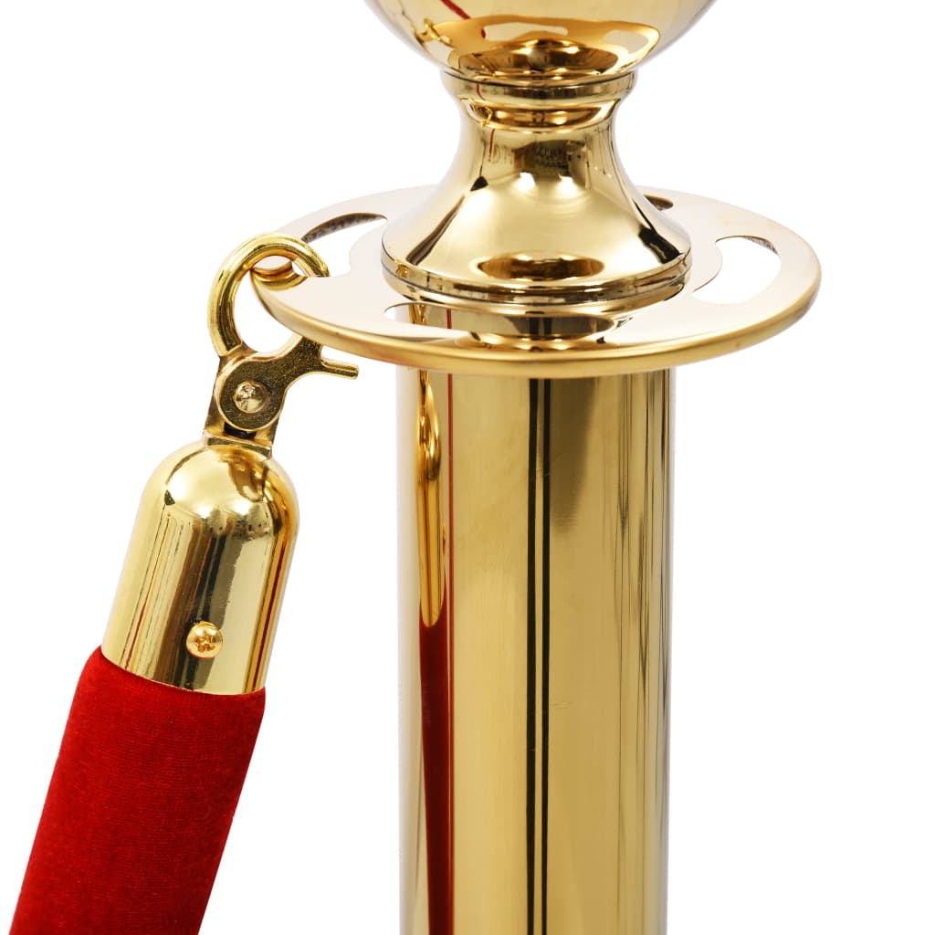 VIP Abgrenzungsständer 3-tlg. Edelstahl Golden - Premium Sicherheits- & Warnschilder  - Just €124.51! Shop now at homesales4u