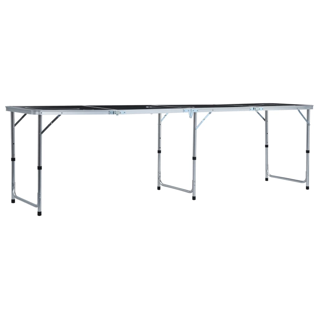 Klappbarer Bier-Pong-Tisch 240 cm Schwarz - Premium Bierpong-Tische  - Just €143.06! Shop now at homesales4u