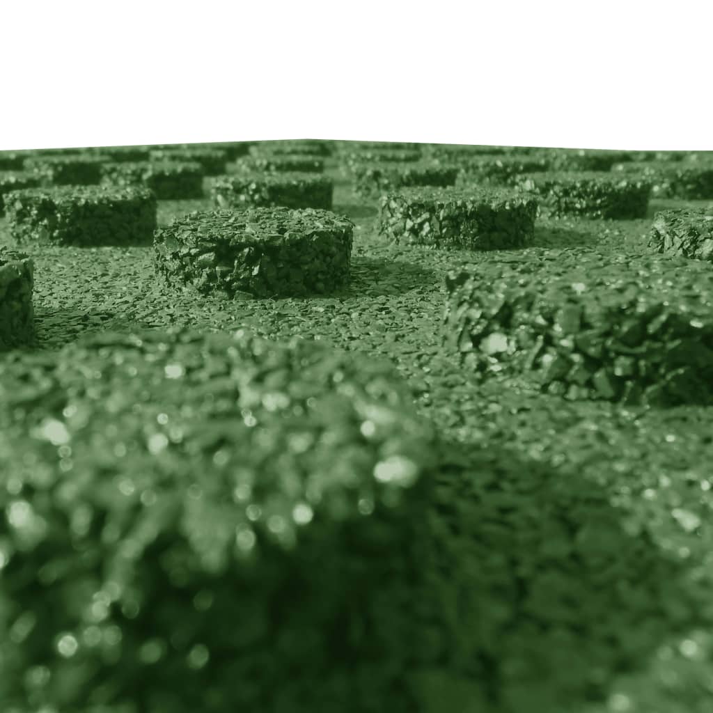 Fallschutzfliesen 6 Stk. Gummi 50 x 50 x 3 cm Grün - Premium Fußböden & Teppichböden  - Just €111.26! Shop now at homesales4u