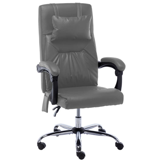 Massage-Bürostuhl Anthrazit Kunstleder - Premium Bürostühle  - Just €212.58! Shop now at homesales4u