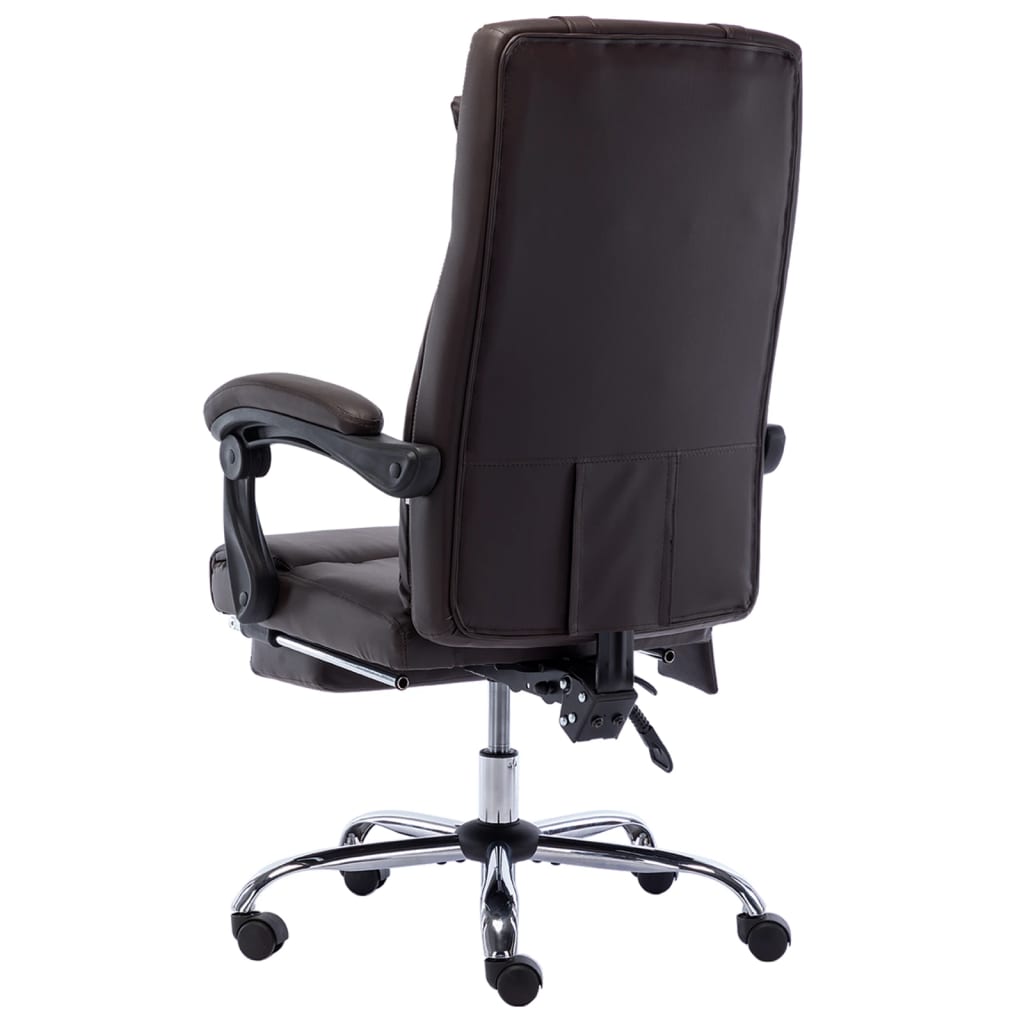 Massage-Bürostuhl Braun Kunstleder - Premium Bürostühle  - Just €242.26! Shop now at homesales4u