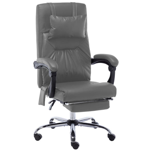 Massage-Bürostuhl Anthrazit Kunstleder - Premium Bürostühle  - Just €215.51! Shop now at homesales4u