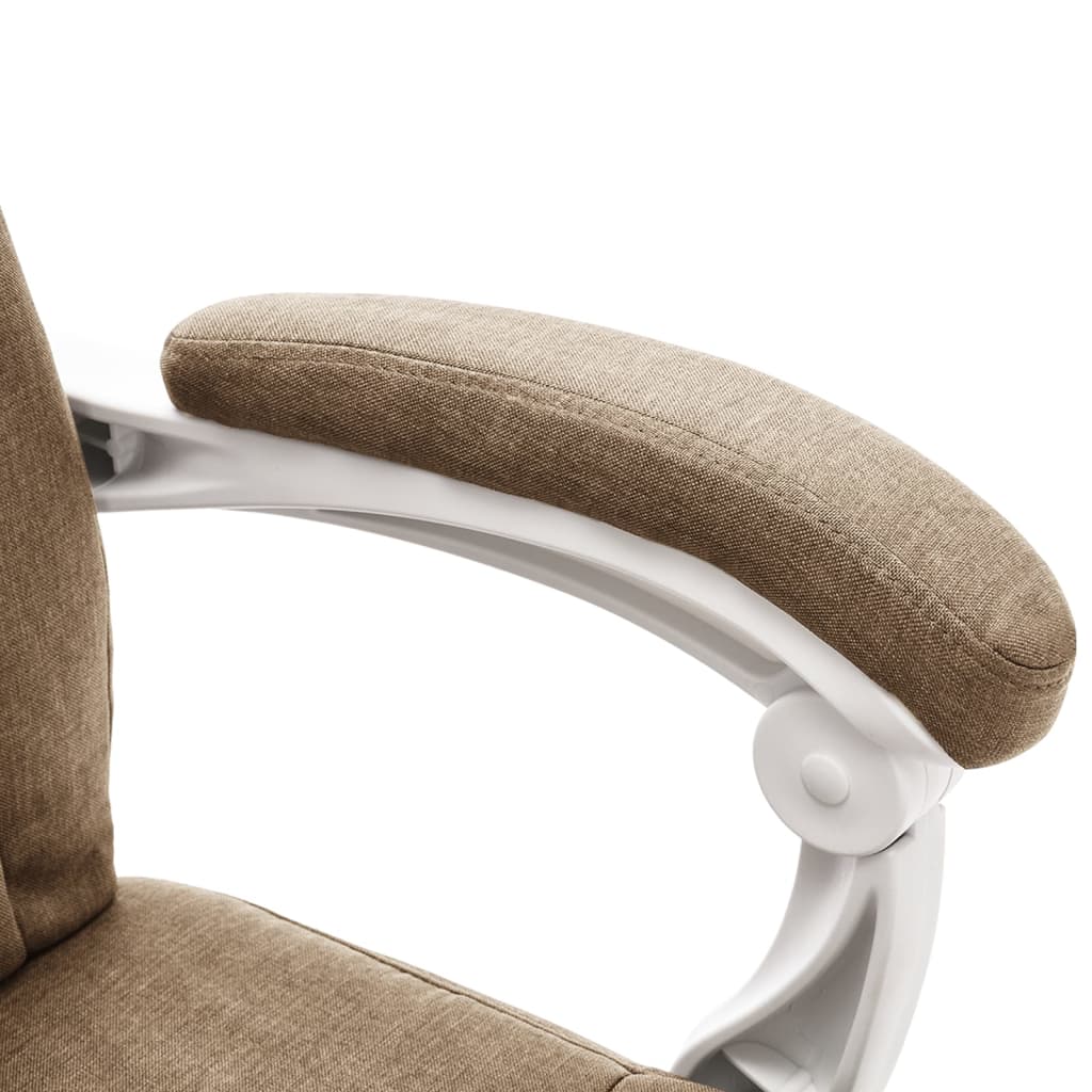Massage-Bürostuhl Taupe Stoff - Premium Bürostühle  - Just €238.78! Shop now at homesales4u