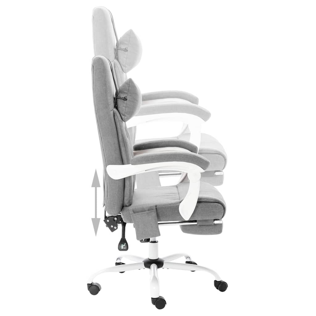 Massage-Bürostuhl Grau Stoff - Premium Bürostühle  - Just €235.11! Shop now at homesales4u