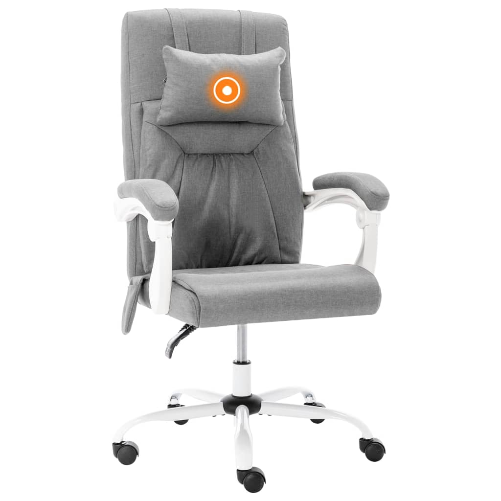 Massage-Bürostuhl Grau Stoff - Premium Bürostühle  - Just €235.11! Shop now at homesales4u