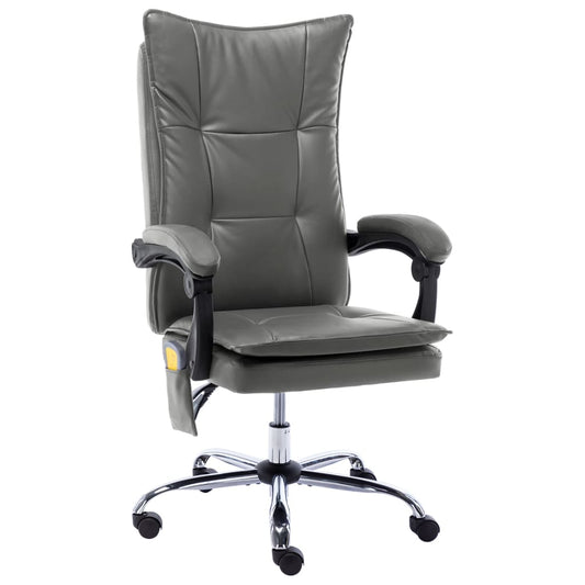 Massage-Bürostuhl Anthrazit Kunstleder - Premium Bürostühle  - Just €245.21! Shop now at homesales4u