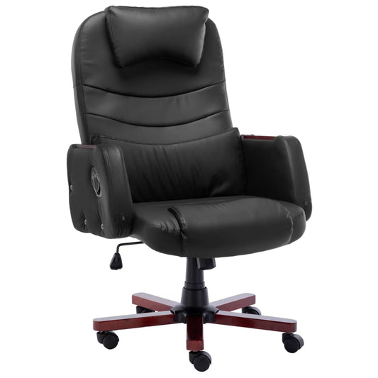 Bürostuhl Schwarz Kunstleder - Premium Bürostühle  - Just €267.39! Shop now at homesales4u