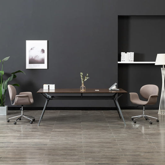Drehbarer Bürostuhl Taupe Stoff - Premium Bürostühle  - Just €185.07! Shop now at homesales4u