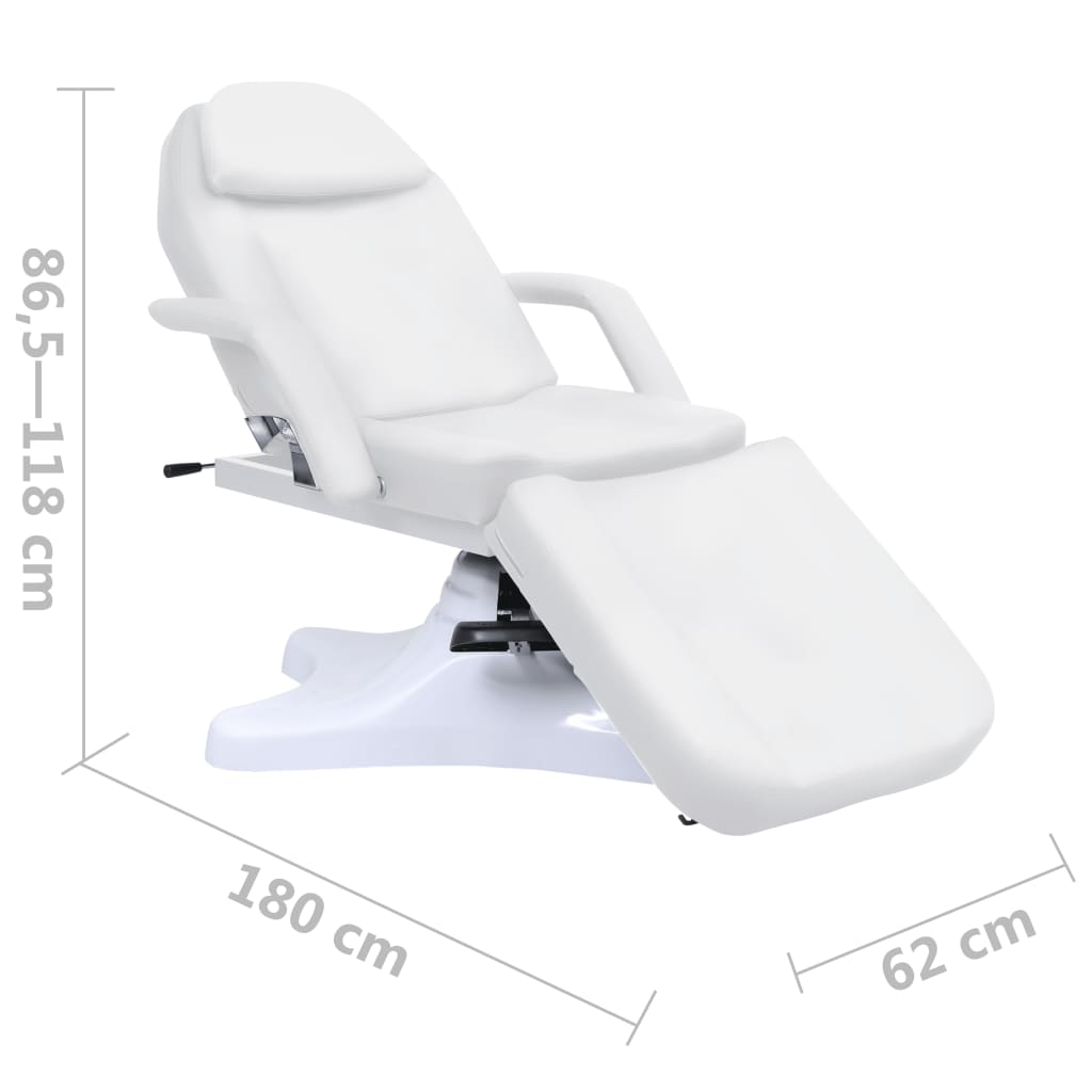 Massagetisch Weiß 180x62x(86,5-118) cm - Premium Massagetische  - Just €756.53! Shop now at homesales4u