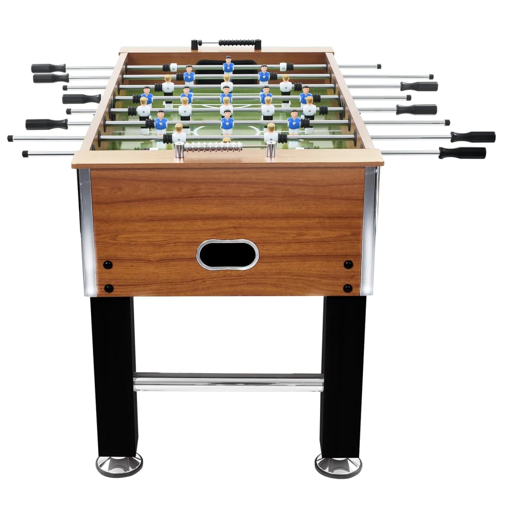 Kickertisch Stahl 60 kg 140x74,5x87,5 cm Hellbraun und Schwarz - Premium Tischfußball-Tische  - Just €502.84! Shop now at homesales4u