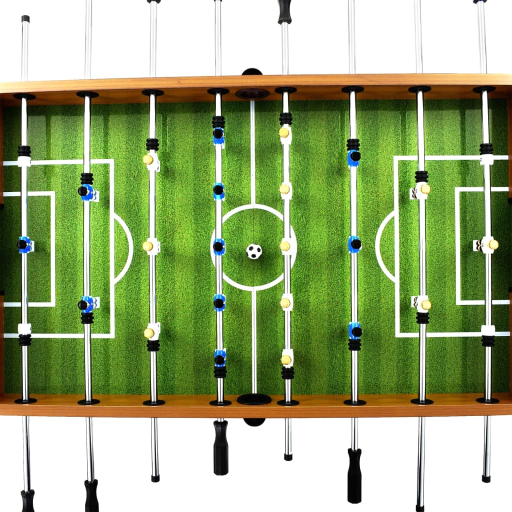 Kickertisch Stahl 60 kg 140x74,5x87,5 cm Hellbraun und Schwarz - Premium Tischfußball-Tische  - Just €502.84! Shop now at homesales4u