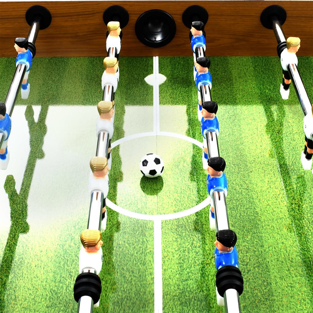 Kickertisch Stahl 60 kg 140x74,5x87,5 cm Hellbraun und Schwarz - Premium Tischfußball-Tische  - Just €502.84! Shop now at homesales4u
