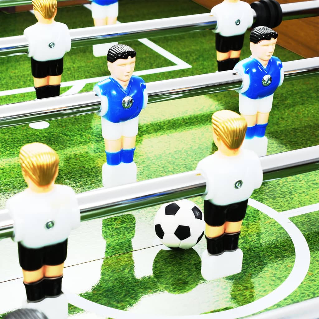 Kickertisch Stahl 60 kg 140x74,5x87,5 cm Hellbraun und Schwarz - Premium Tischfußball-Tische  - Just €502.84! Shop now at homesales4u