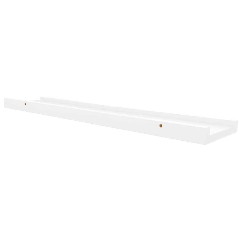 Bilderleisten 2 Stk. Weiß 60x9x3 cm MDF - Premium Wandregale  - Just €27.55! Shop now at homesales4u
