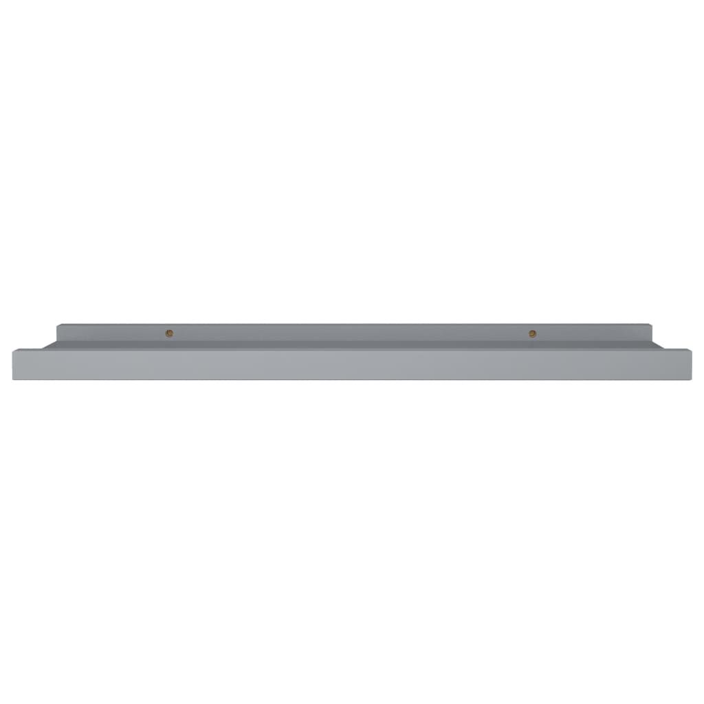 Bilderleisten 2 Stk. Grau 60x9x3 cm MDF - Premium Wandregale  - Just €27.55! Shop now at homesales4u