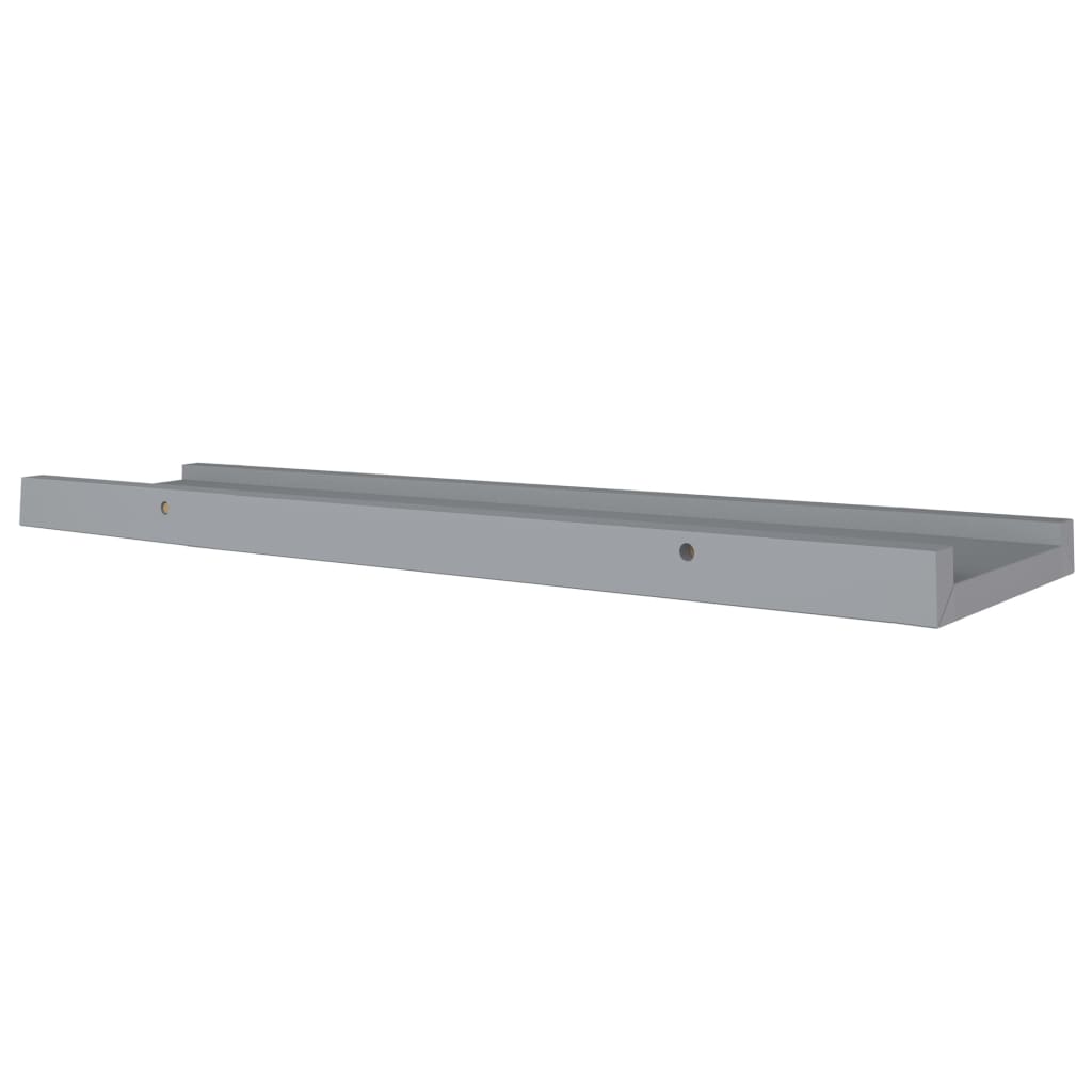 Bilderleisten 2 Stk. Grau 60x9x3 cm MDF - Premium Wandregale  - Just €27.55! Shop now at homesales4u